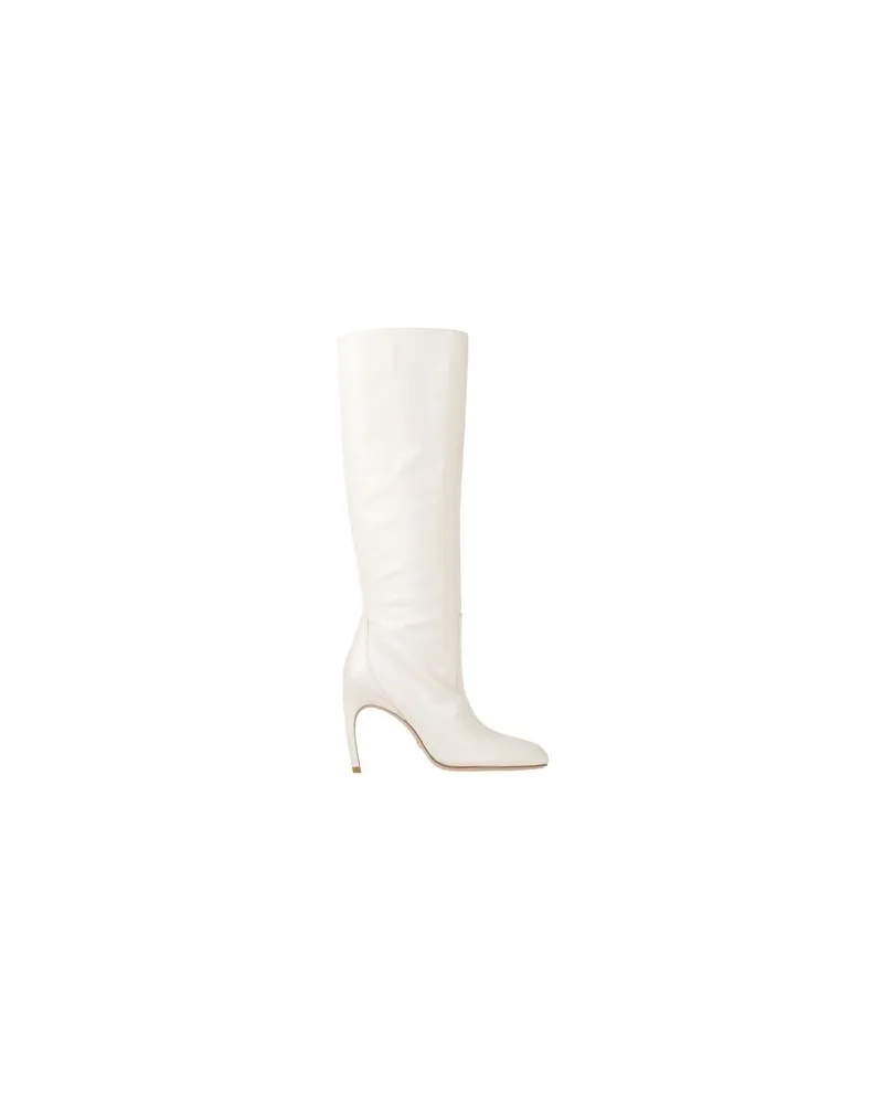 Stuart Weitzman SCHUHE - Stiefelauf YOOX.COM Cremeweiß