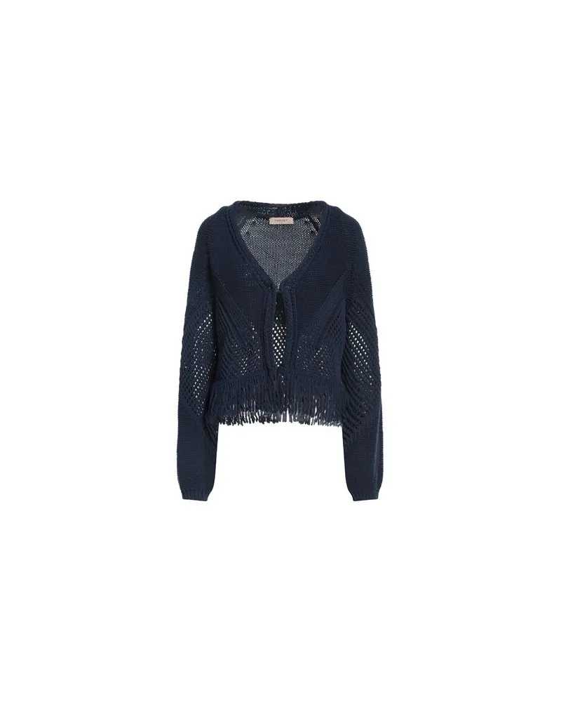 Twin-Set STRICKWAREN - Strickjackenauf YOOX.COM Nachtblau