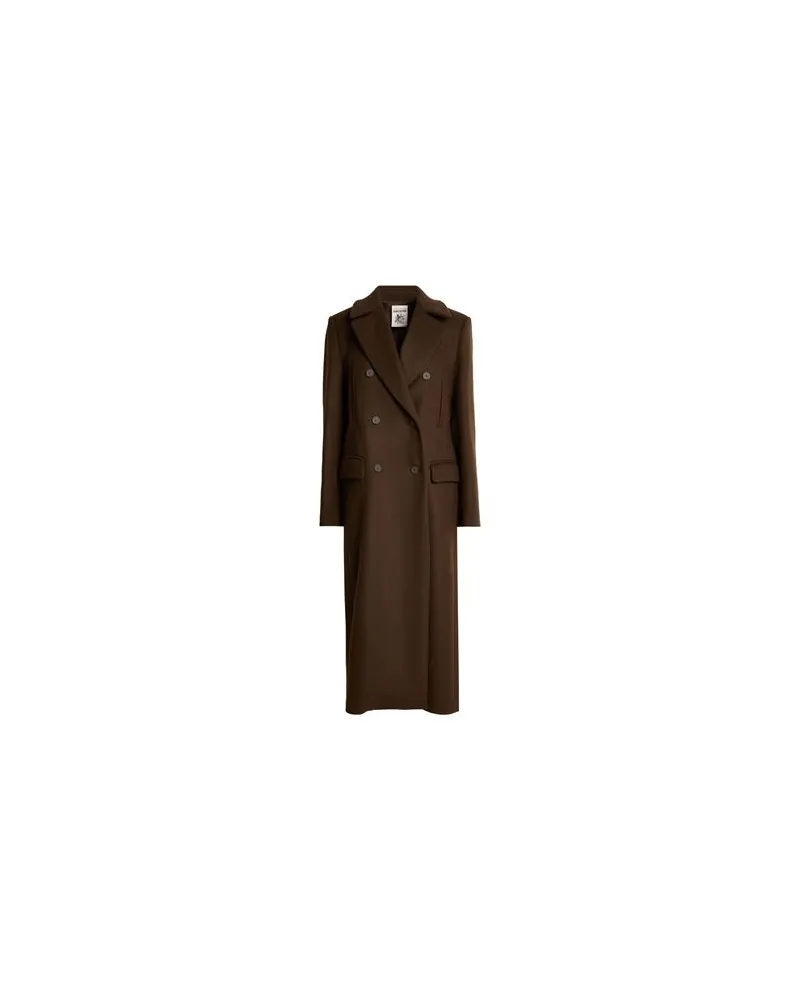 Semicouture JACKEN & MÄNTEL - Mäntelauf YOOX.COM Dunkelbraun