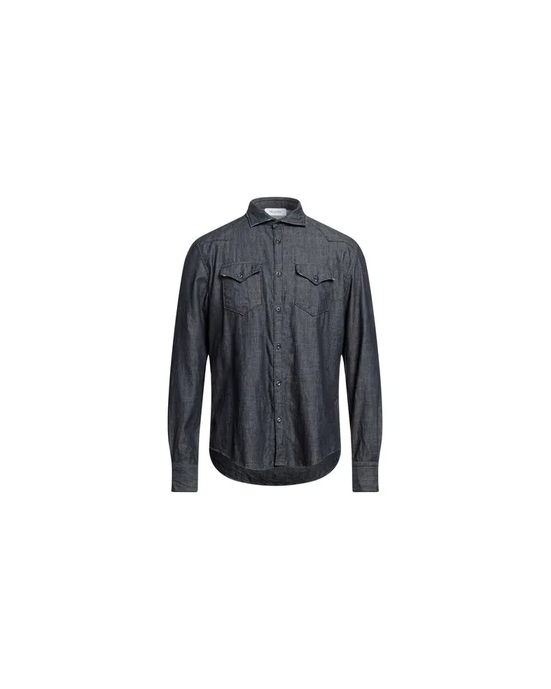 Aglini TOPS - Jeanshemdenauf YOOX.COM Blau