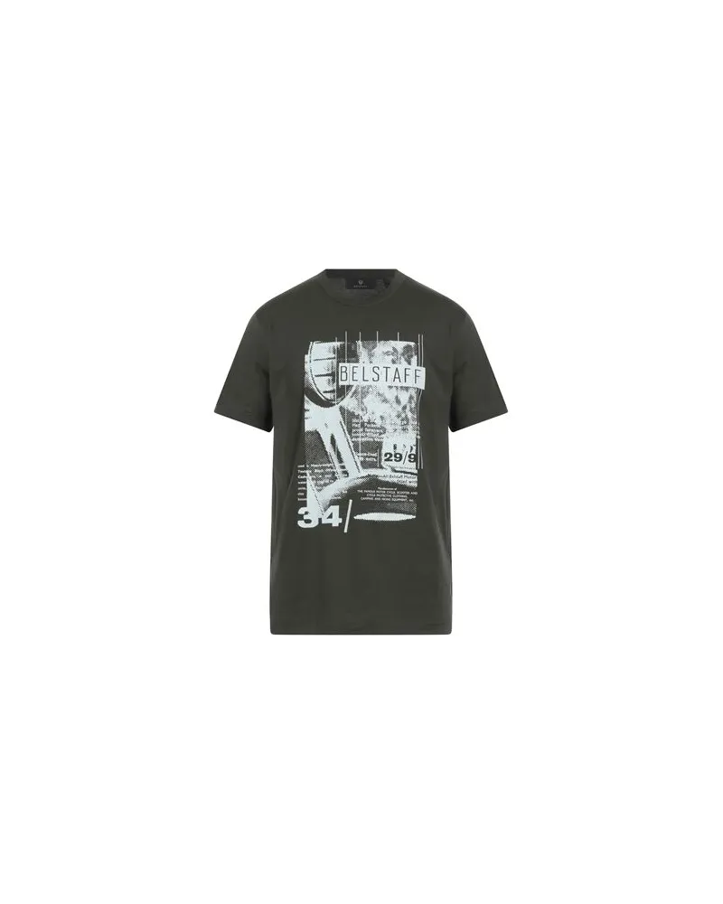 Belstaff TOPS - T-shirtsauf YOOX.COM Dunkelgrün