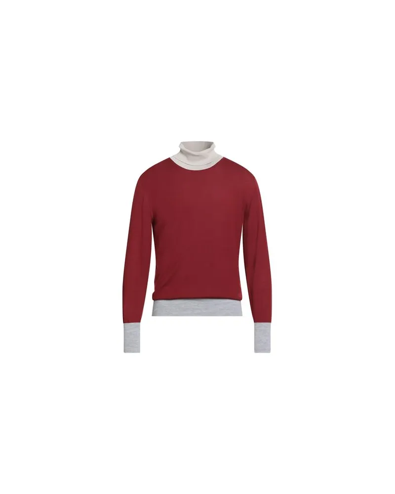 Eleventy STRICKWAREN - Rollkragenpulloverauf YOOX.COM Ziegelrot