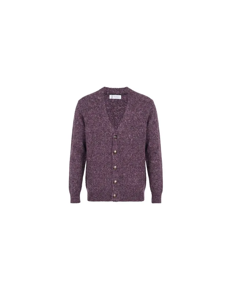 Brunello Cucinelli STRICKWAREN - Strickjackenauf YOOX.COM Violett