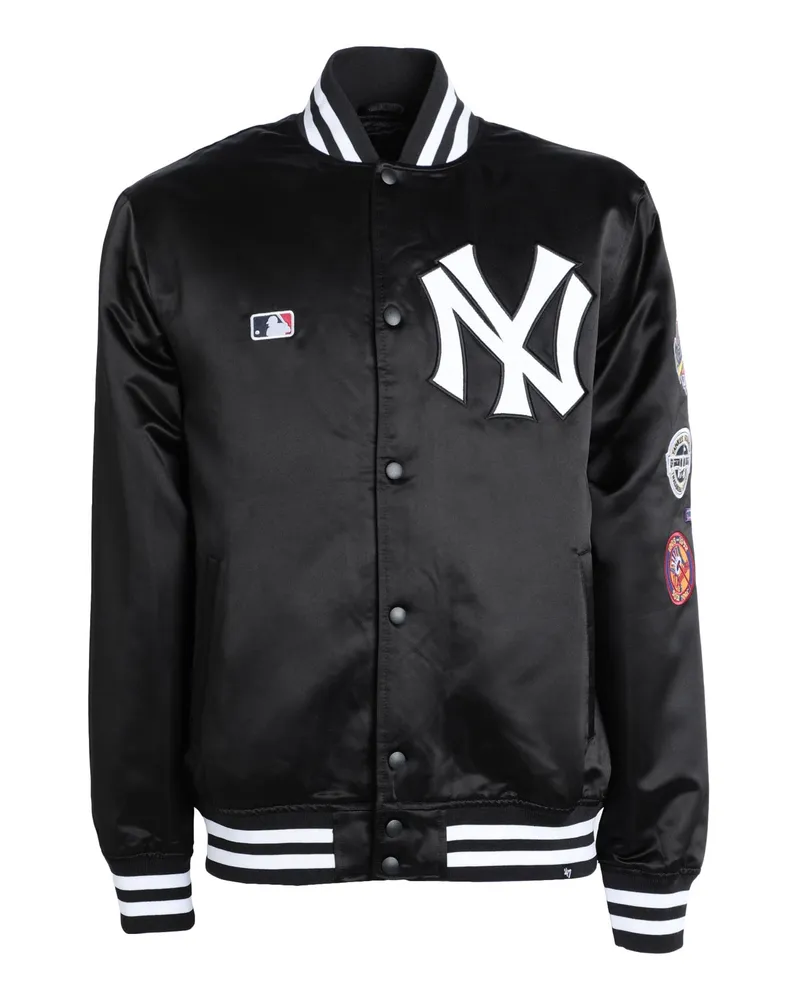 '47 47 Giacca Dalston Multi Bomber New York Yankees Jacke Schwarz