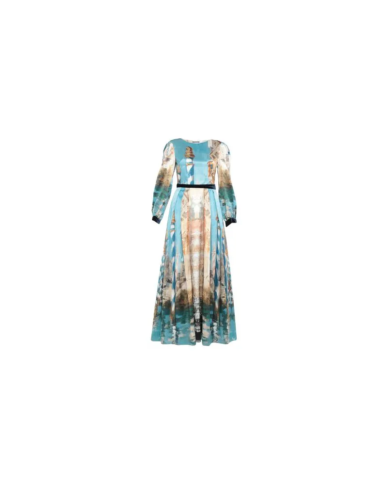Alberta Ferretti KLEIDER - Maxi-Kleiderauf YOOX.COM Himmelblau