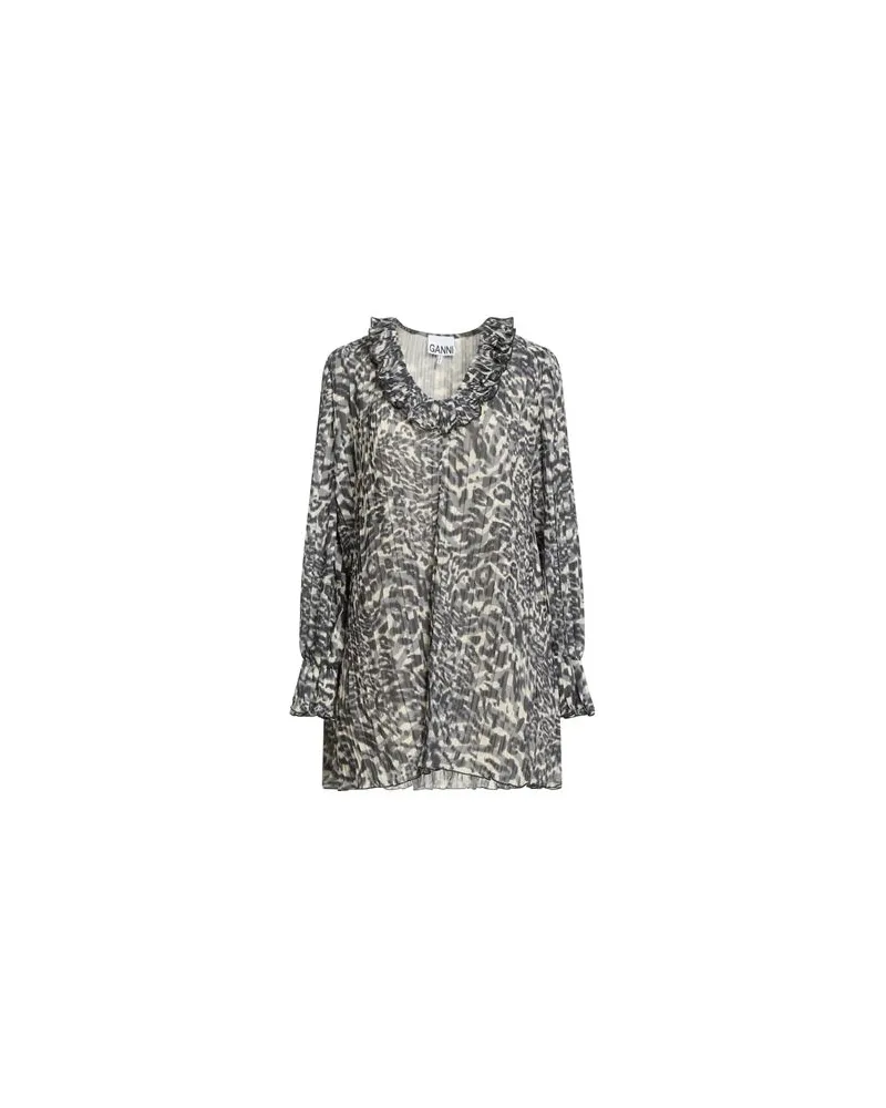Ganni KLEIDER - Mini-Kleiderauf YOOX.COM Grau
