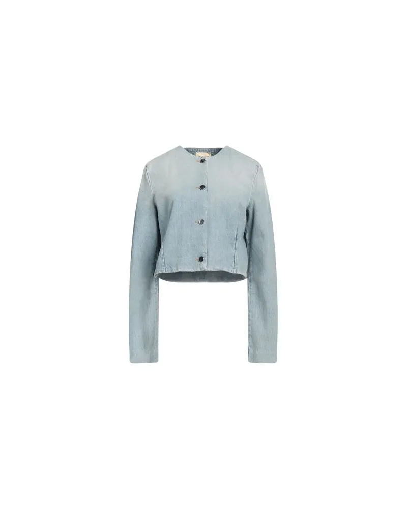 Loulou Studio JACKEN & MÄNTEL - Jeansjacken/Mäntelauf YOOX.COM Blau