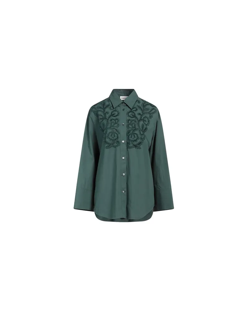 P.A.R.O.S.H. TOPS - Hemdenauf YOOX.COM Dunkelgrün