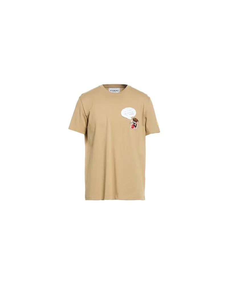 Iceberg T-SHIRT JERSEY  - TOPS - T-shirtsauf YOOX.COM Khaki