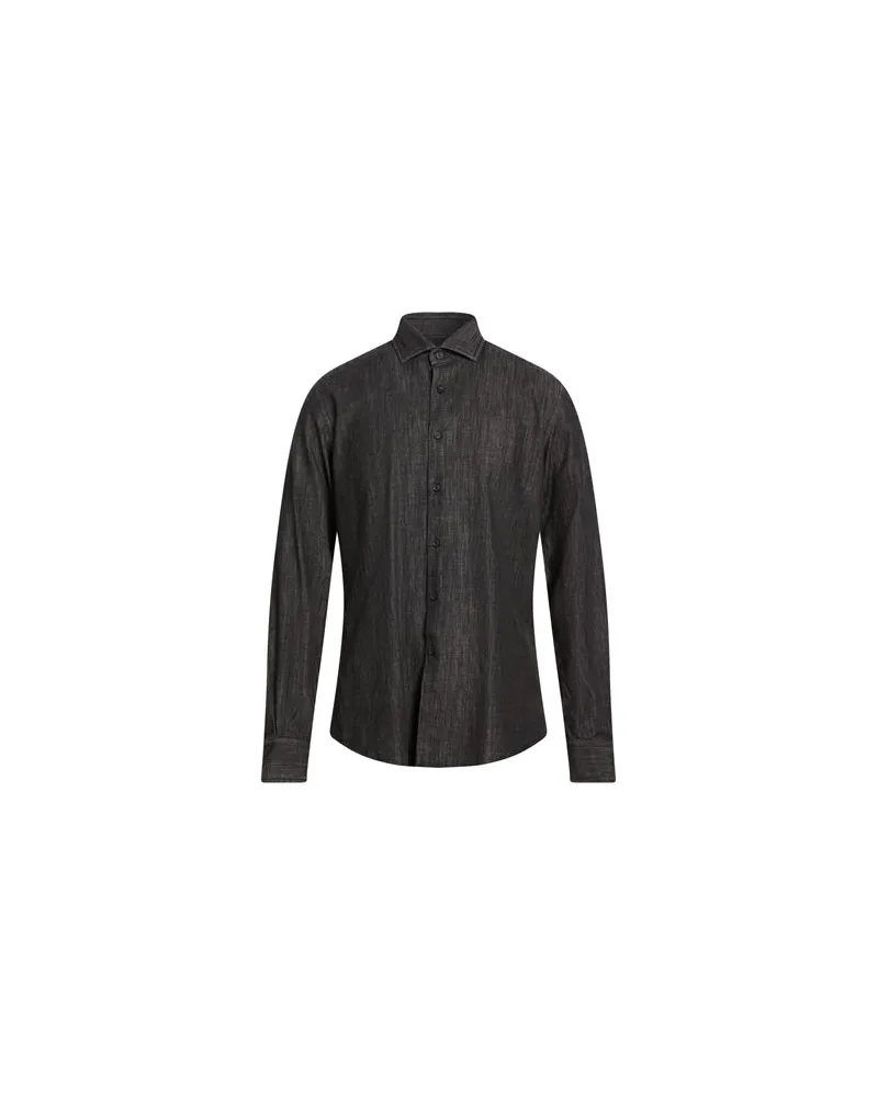 XACUS TOPS - Jeanshemdenauf YOOX.COM Schwarz