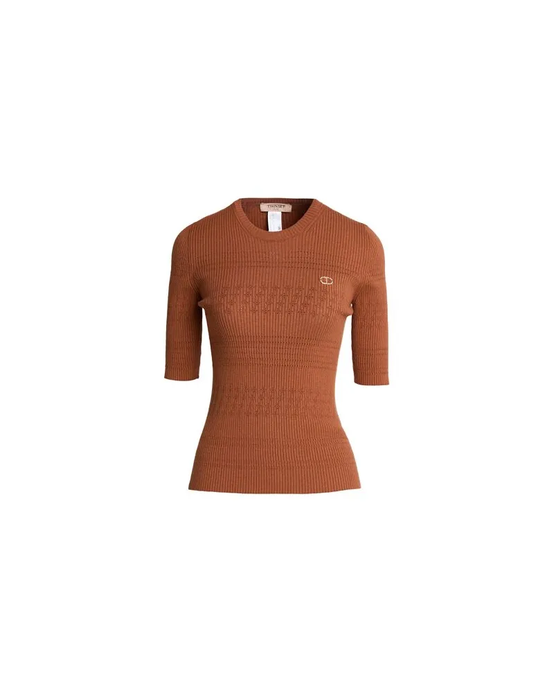Twin-Set STRICKWAREN - Pulloverauf YOOX.COM Lederfarben