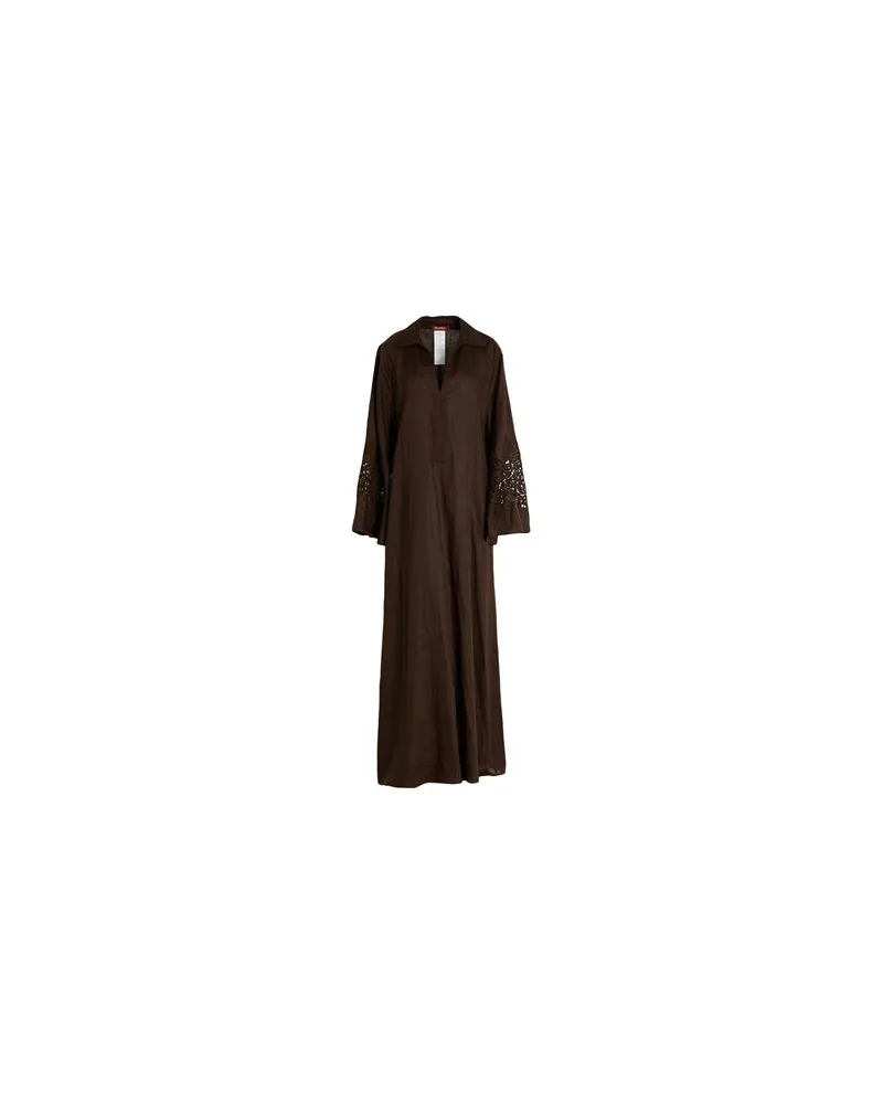 Max Mara KLEIDER - Maxi-Kleiderauf YOOX.COM Dunkelbraun