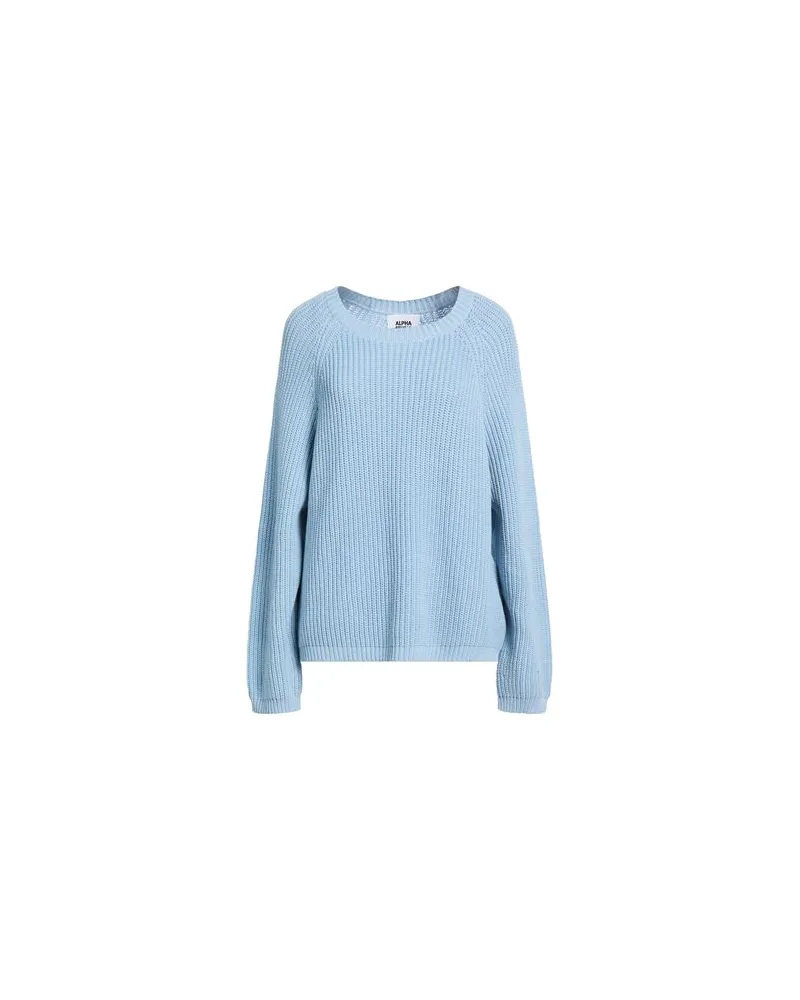 Alpha Studio STRICKWAREN - Pulloverauf YOOX.COM Hellblau