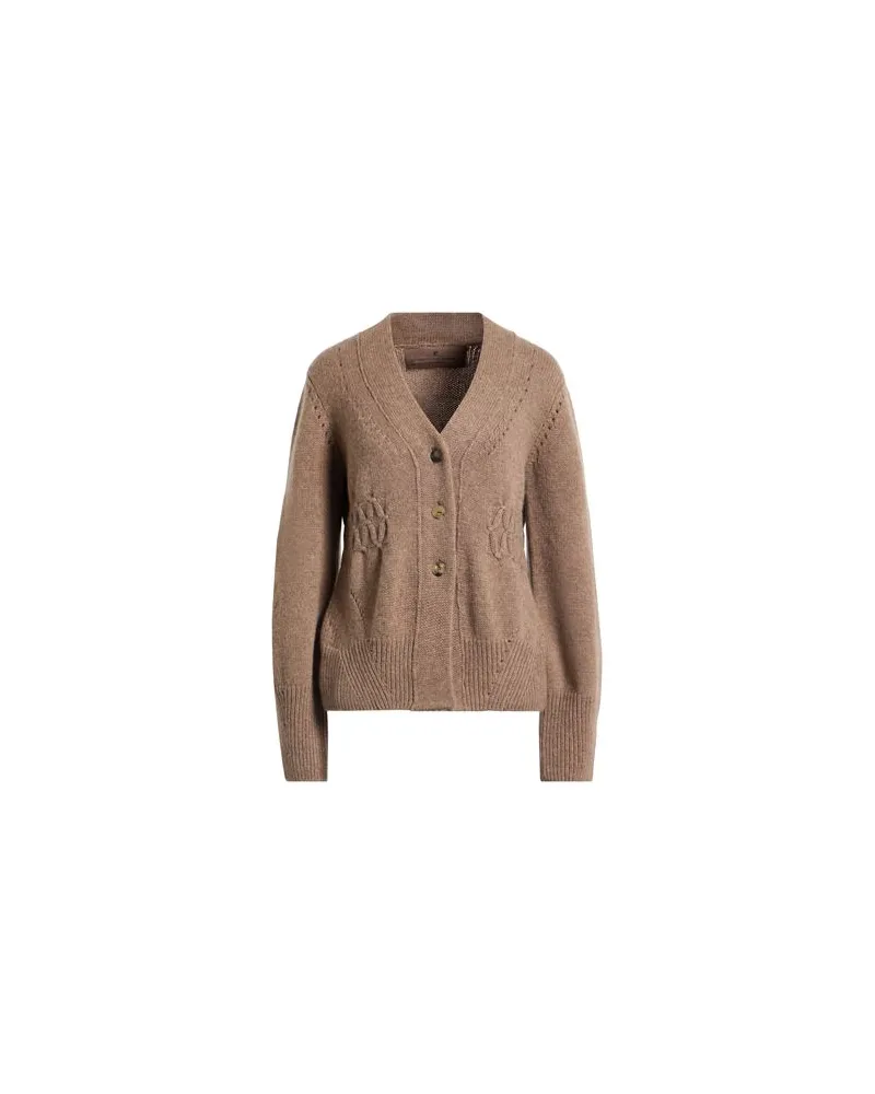 Ermanno Scervino CASHMERE - STRICKWAREN - Strickjackenauf YOOX.COM Hellbraun