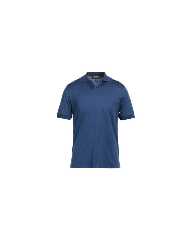 Canali TOPS - Poloshirtsauf YOOX.COM Taubenblau