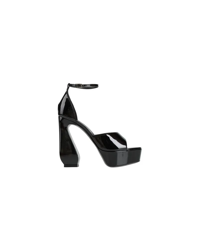 Sergio Rossi SCHUHE - Sandalenauf YOOX.COM Schwarz