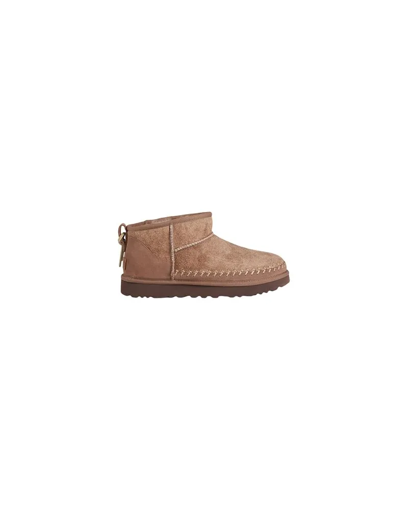 UGG W CLASSIC ULTRA MINI BIARRITZ  - SCHUHE - Stiefelettenauf YOOX.COM Hellbraun