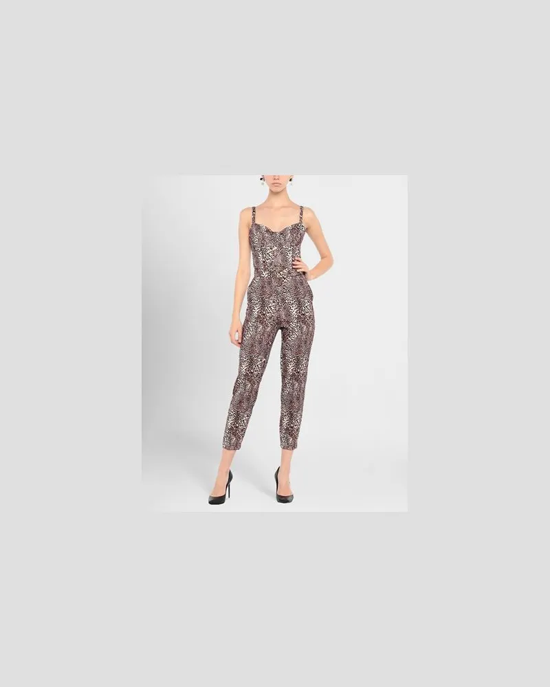Elisabetta Franchi OVERALLS - Jumpsuitsauf YOOX.COM Hellbraun