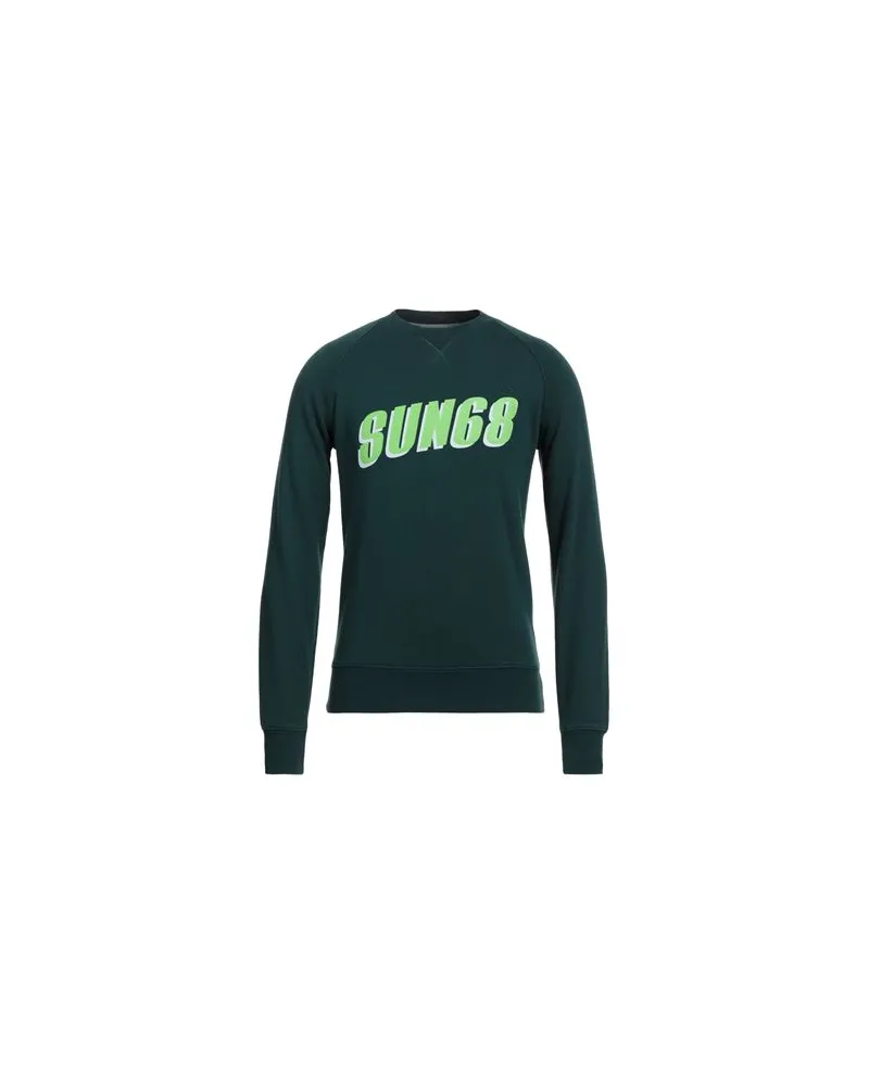 Sun68 TOPS - Sweatshirtsauf YOOX.COM Dunkelgrün