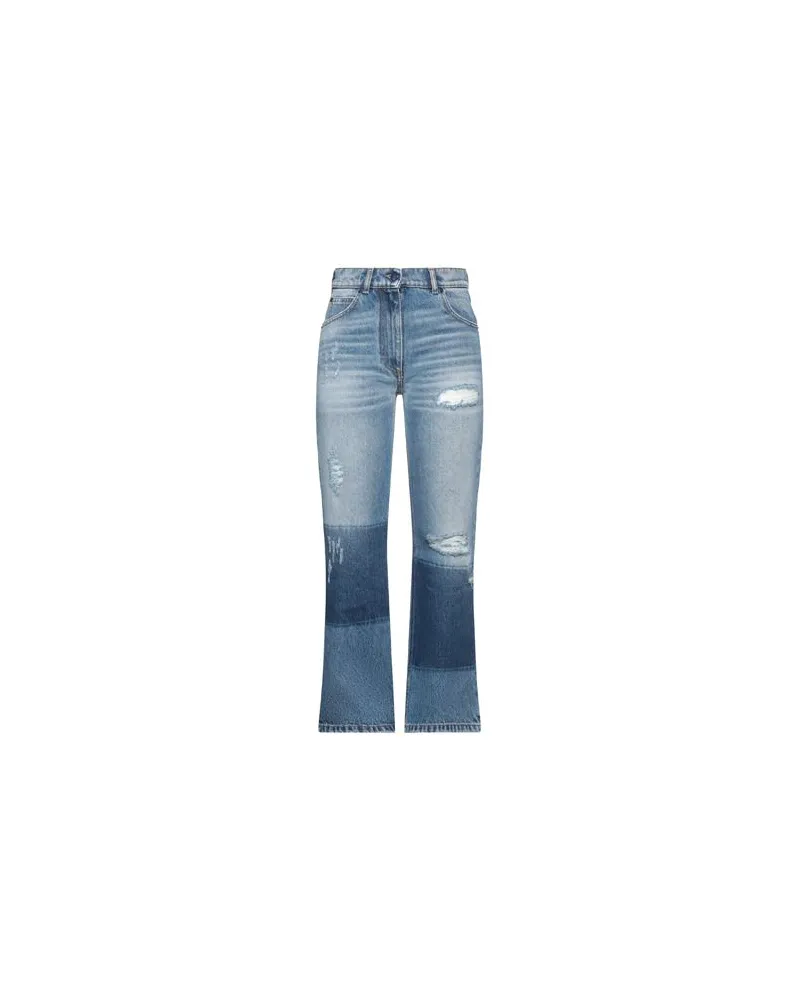 Moncler HOSEN & RÖCKE - Jeanshosenauf YOOX.COM Blau