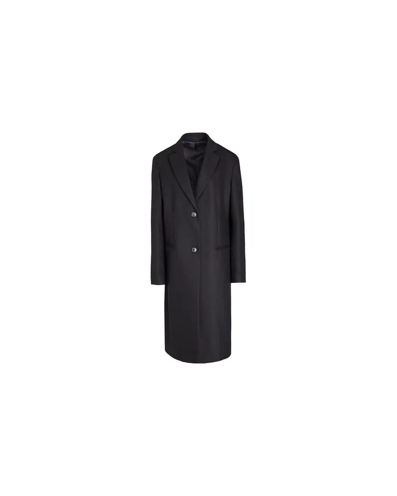 8 by Yoox OVERSIZE SINGLE-BREASTED COAT  - JACKEN & MÄNTEL - Mäntelauf YOOX.COM Schwarz