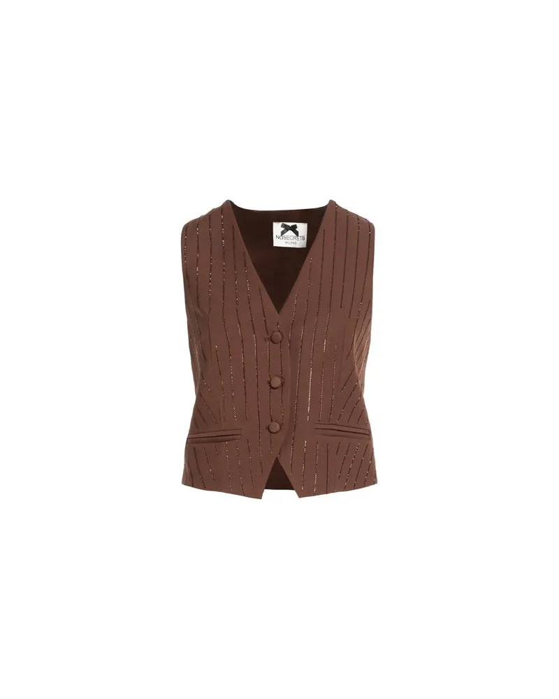 No Secrets ANZÜGE und CO-ORDS - Couture-Westenauf YOOX.COM Schokobraun