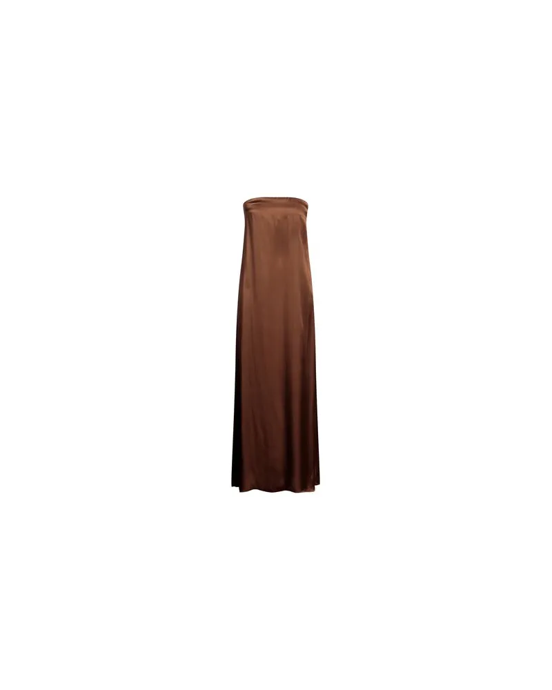 Semicouture KLEIDER - Maxi-Kleiderauf YOOX.COM Braun