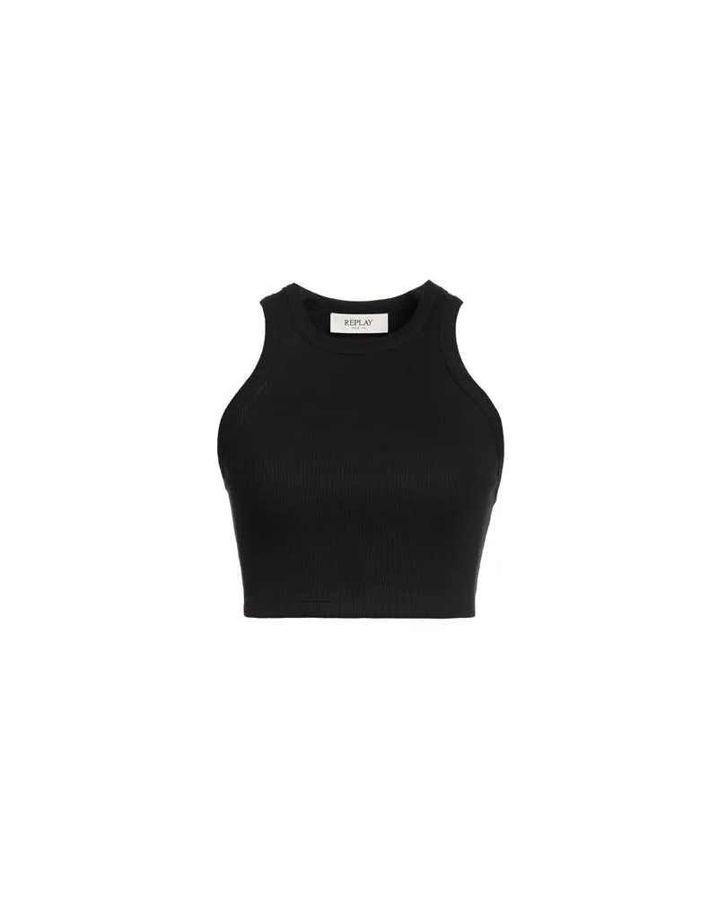 Replay TOPS - Topsauf YOOX.COM Schwarz