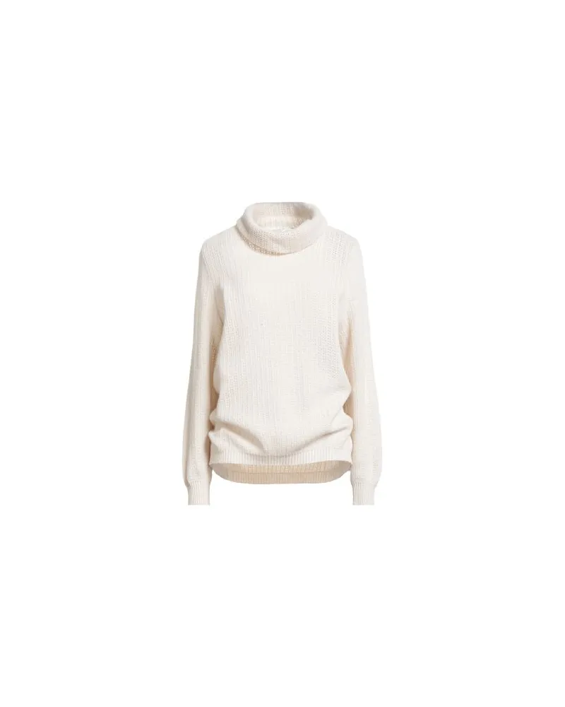 PANICALE Cashmere STRICKWAREN - Rollkragenpulloverauf YOOX.COM Cremeweiß