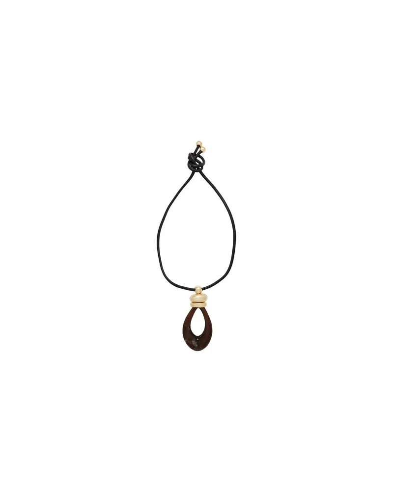 Luisa Spagnoli SCHMUCK und UHREN - Halskettenauf YOOX.COM Dunkelbraun