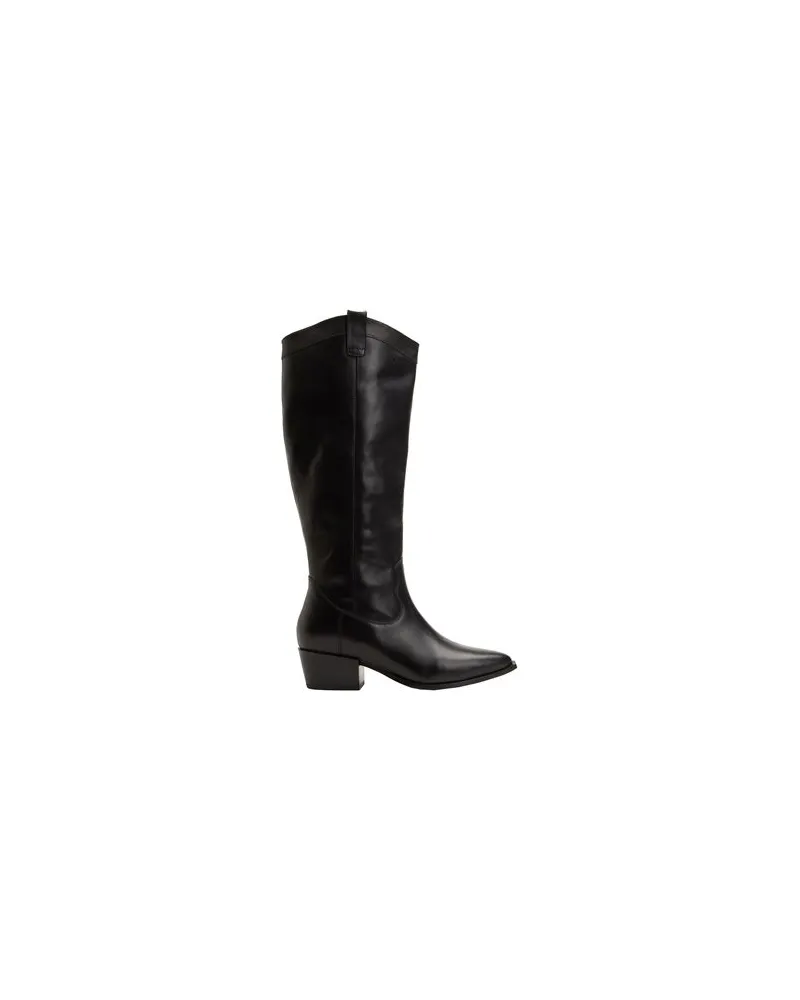 8 by Yoox LEATHER WESTERN HIGH BOOT  - SCHUHE - Stiefelauf YOOX.COM Schwarz