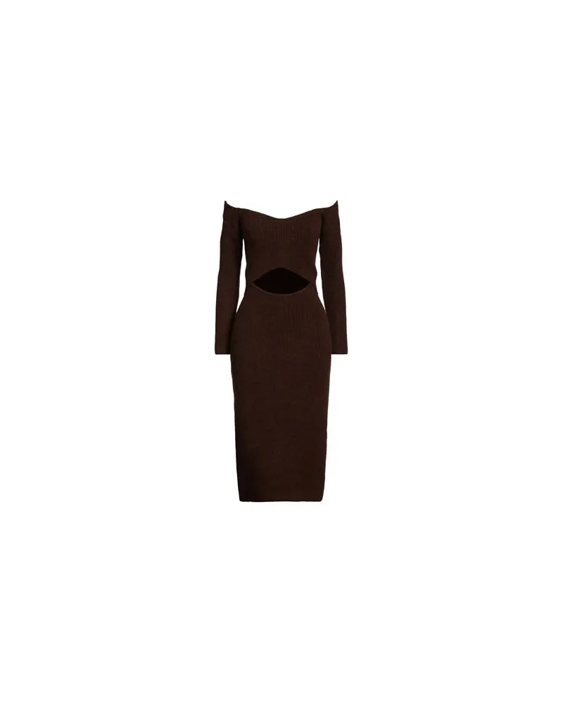 L'Agence KLEIDER - Midi-Kleiderauf YOOX.COM Braun