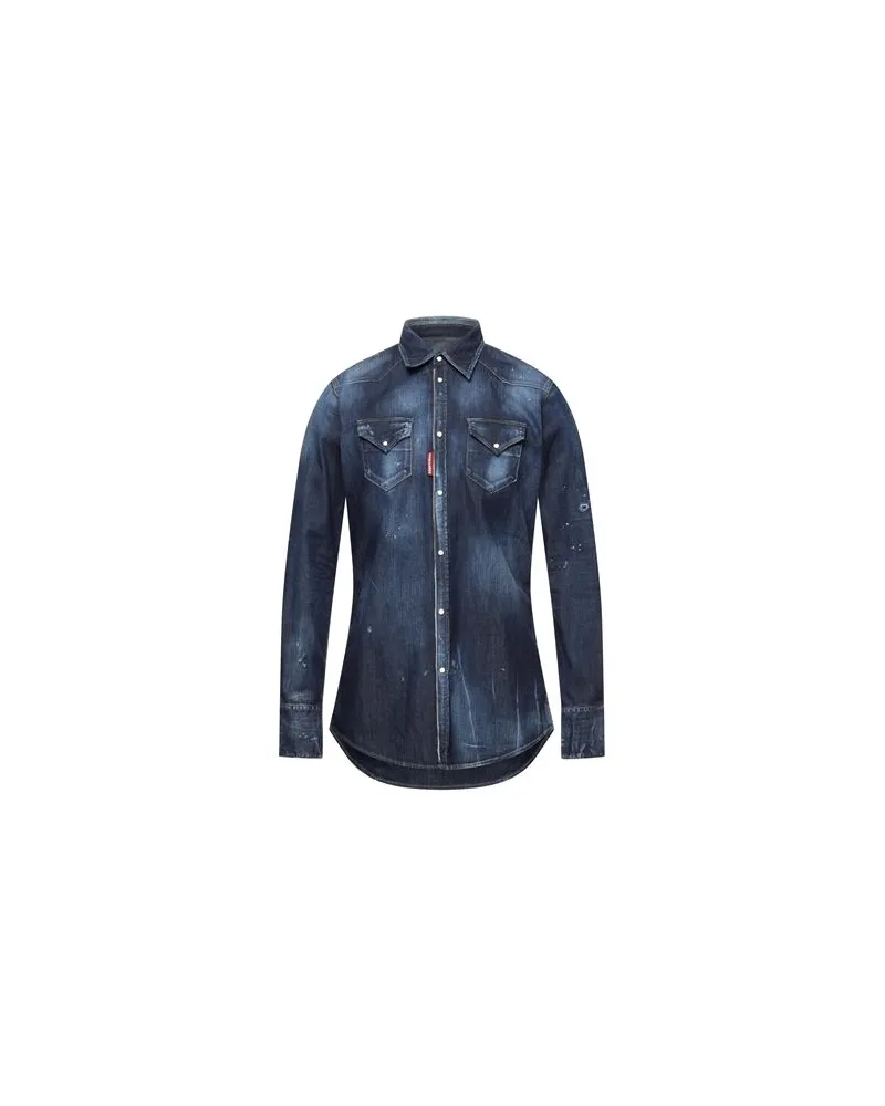 Dsquared2 TOPS - Jeanshemdenauf YOOX.COM Blau