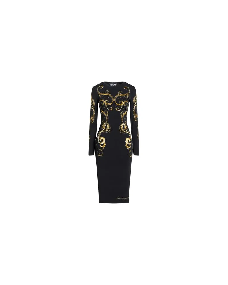 Versace Jeans KLEIDER - Midi-Kleiderauf YOOX.COM Schwarz