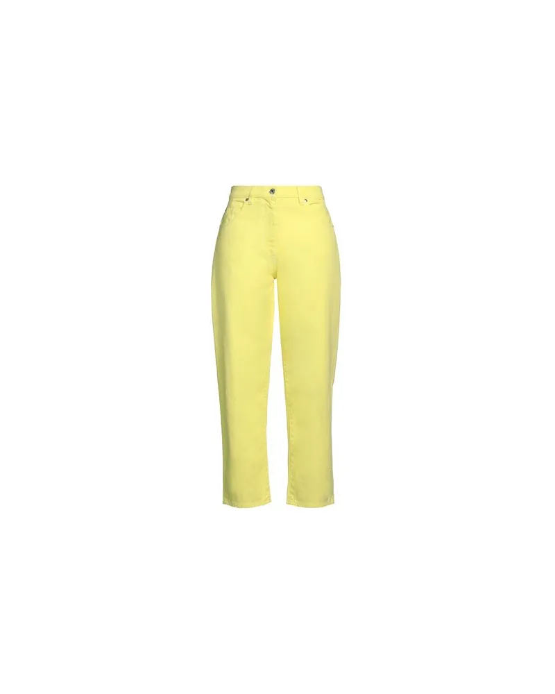 MSGM HOSEN & RÖCKE - Jeanshosenauf YOOX.COM Pastellgelb