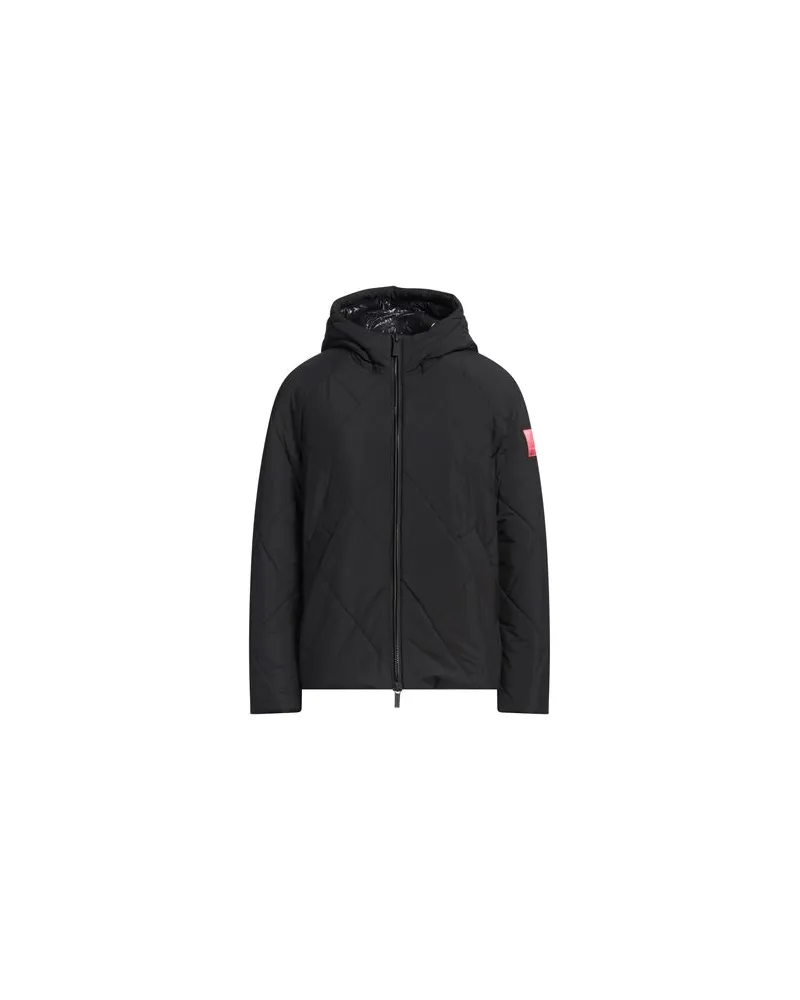 Armani Exchange JACKEN & MÄNTEL - Pufferjacken & Daunenjackenauf YOOX.COM Schwarz