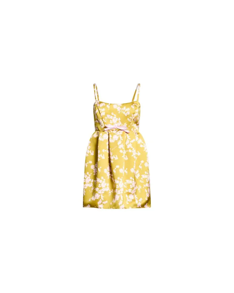 Elisabetta Franchi KLEIDER - Mini-Kleiderauf YOOX.COM Senf