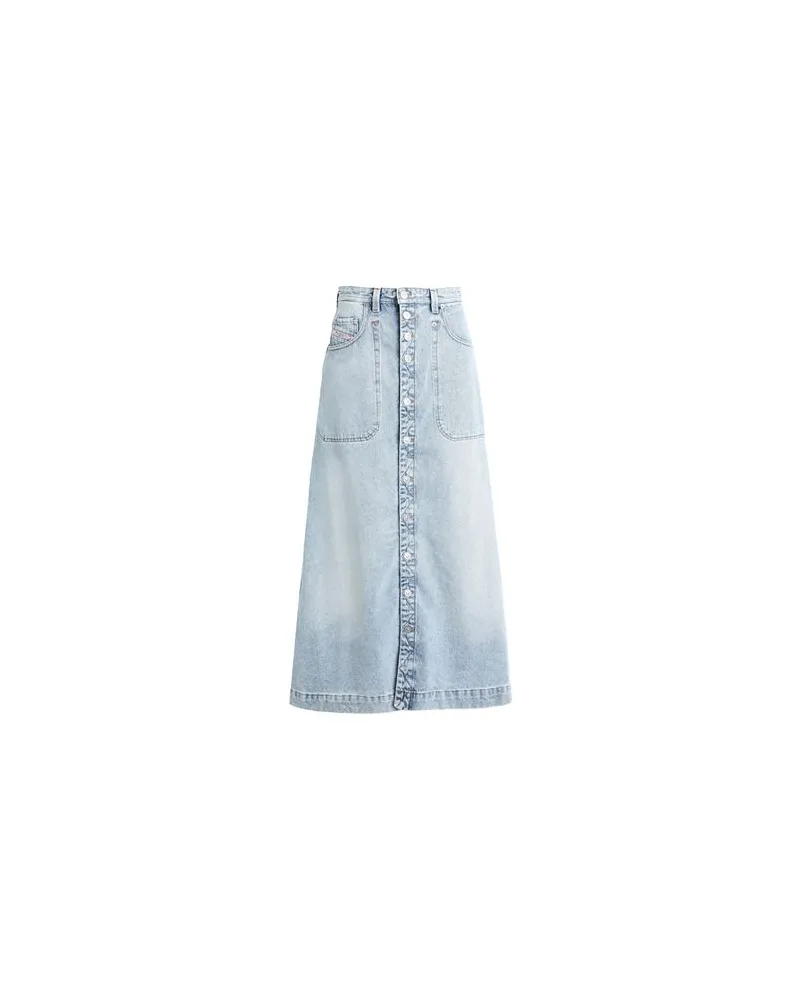 Diesel DE-ALBUS-L A-LINE LONG SKIRT  - HOSEN & RÖCKE - Jeansröckeauf YOOX.COM Blau