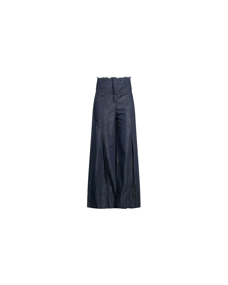 MALLONI HOSEN & RÖCKE - Jeanshosenauf YOOX.COM Blau