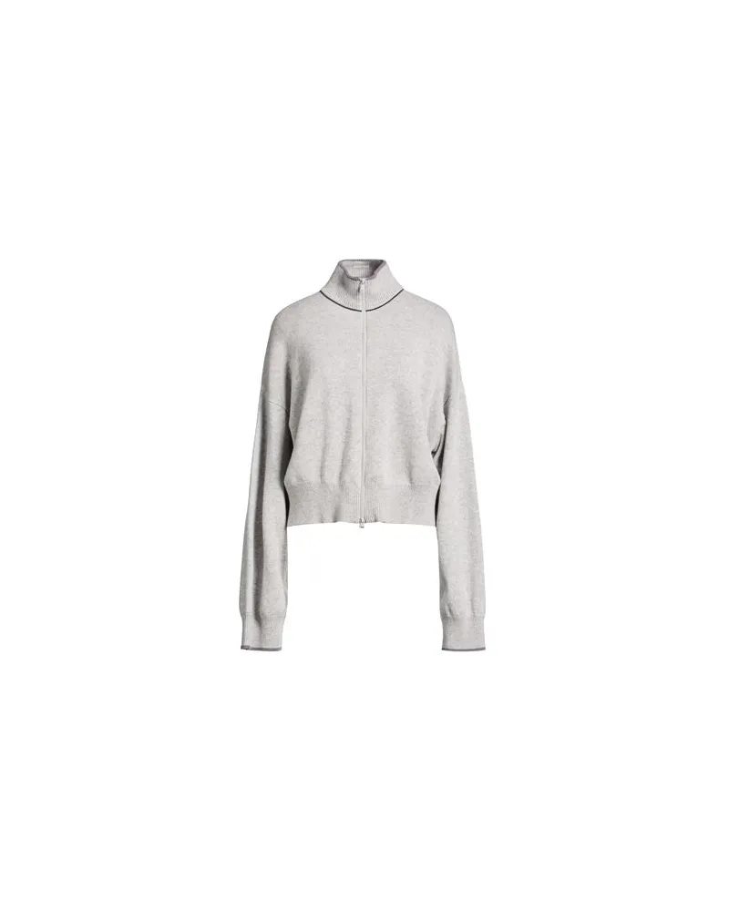 Brunello Cucinelli STRICKWAREN - Strickjackenauf YOOX.COM Hellgrau