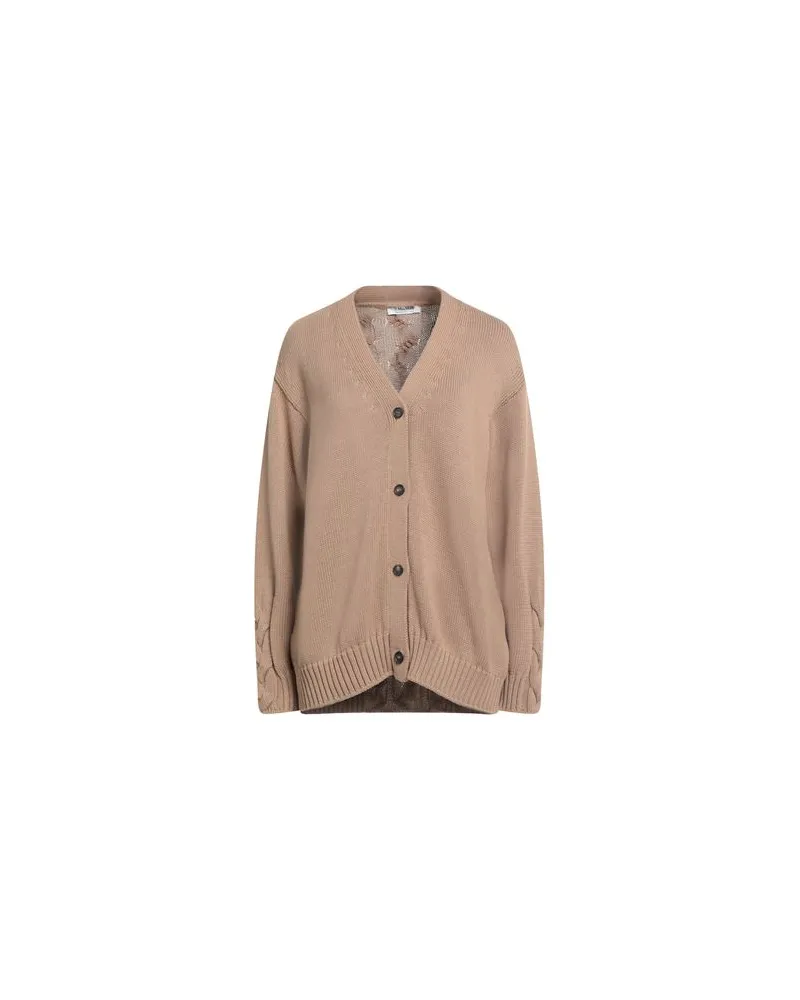 Max Mara STRICKWAREN - Strickjackenauf YOOX.COM Kamel