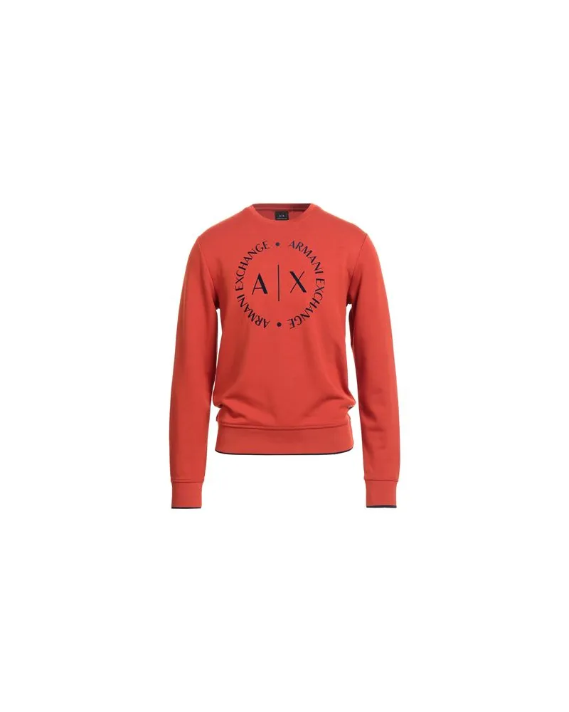Armani Exchange TOPS - Sweatshirtsauf YOOX.COM Rostrot