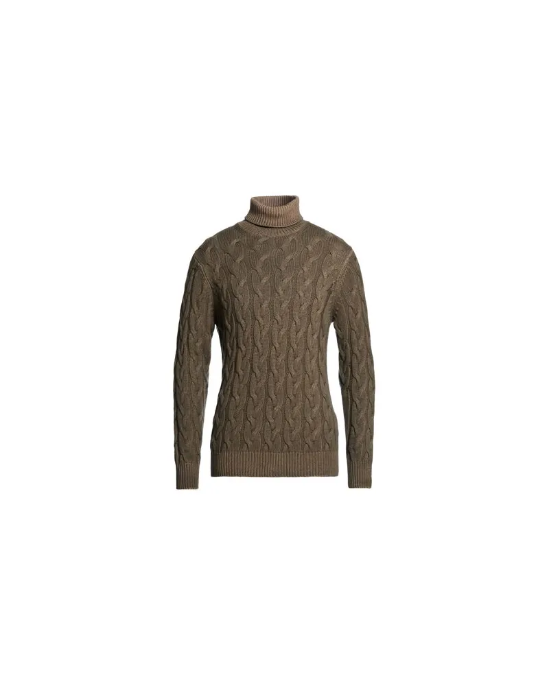 Filippo de Laurentiis STRICKWAREN - Rollkragenpulloverauf YOOX.COM Khaki