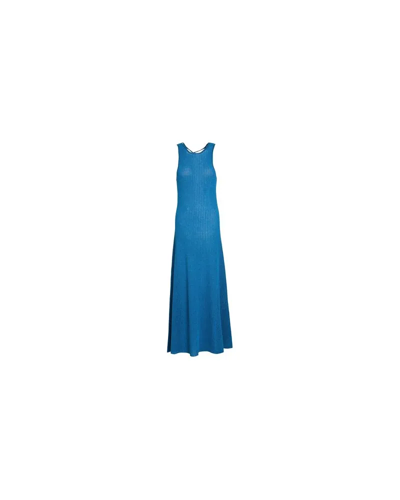Ganni KLEIDER - Maxi-Kleiderauf YOOX.COM Taubenblau