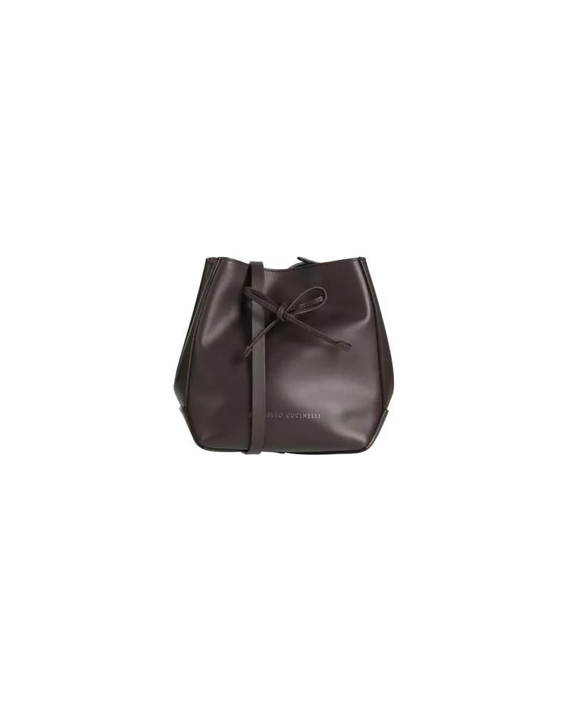 Brunello Cucinelli TASCHEN - Umhängetascheauf YOOX.COM Dunkelbraun