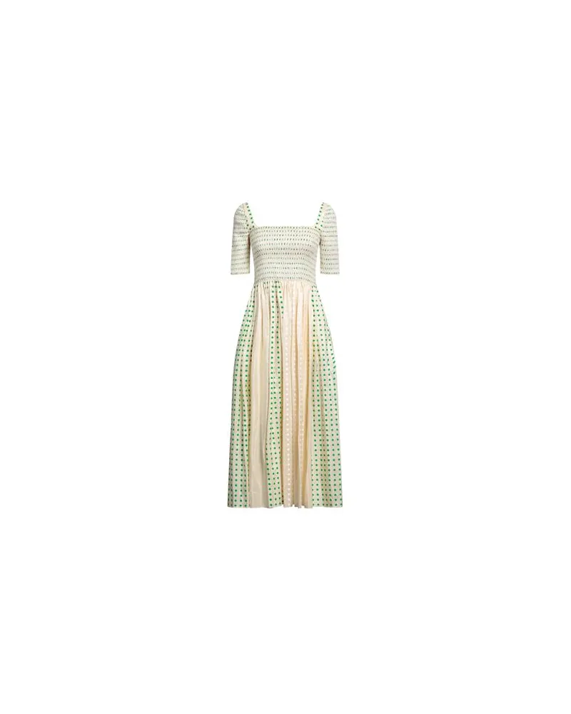 Tory Burch KLEIDER - Midi-Kleiderauf YOOX.COM Cremeweiß