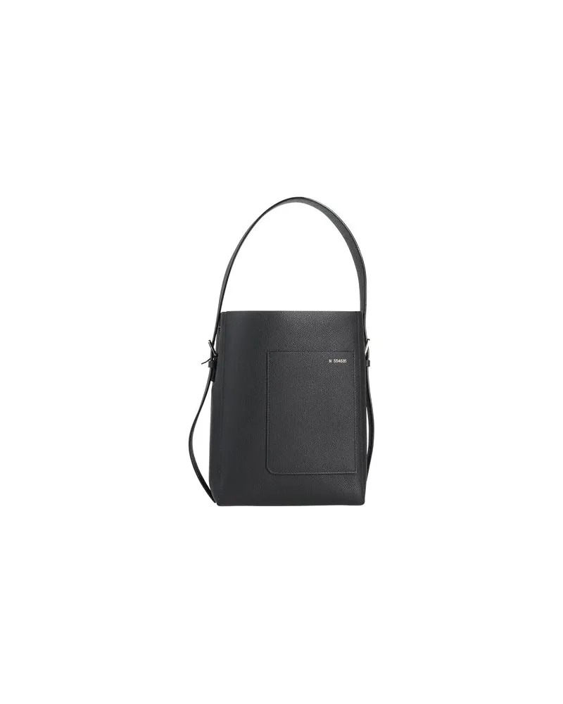 Valextra BORSA SECCHIELLO PICCOLA SOFT - TASCHEN - Schultertaschenauf YOOX.COM Schwarz
