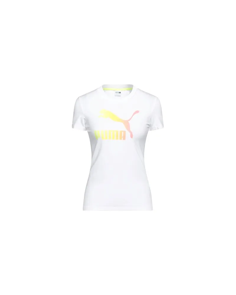 Puma Summer Squeeze Slim Graphic Tee  - TOPS - T-shirtsauf YOOX.COM Weiß