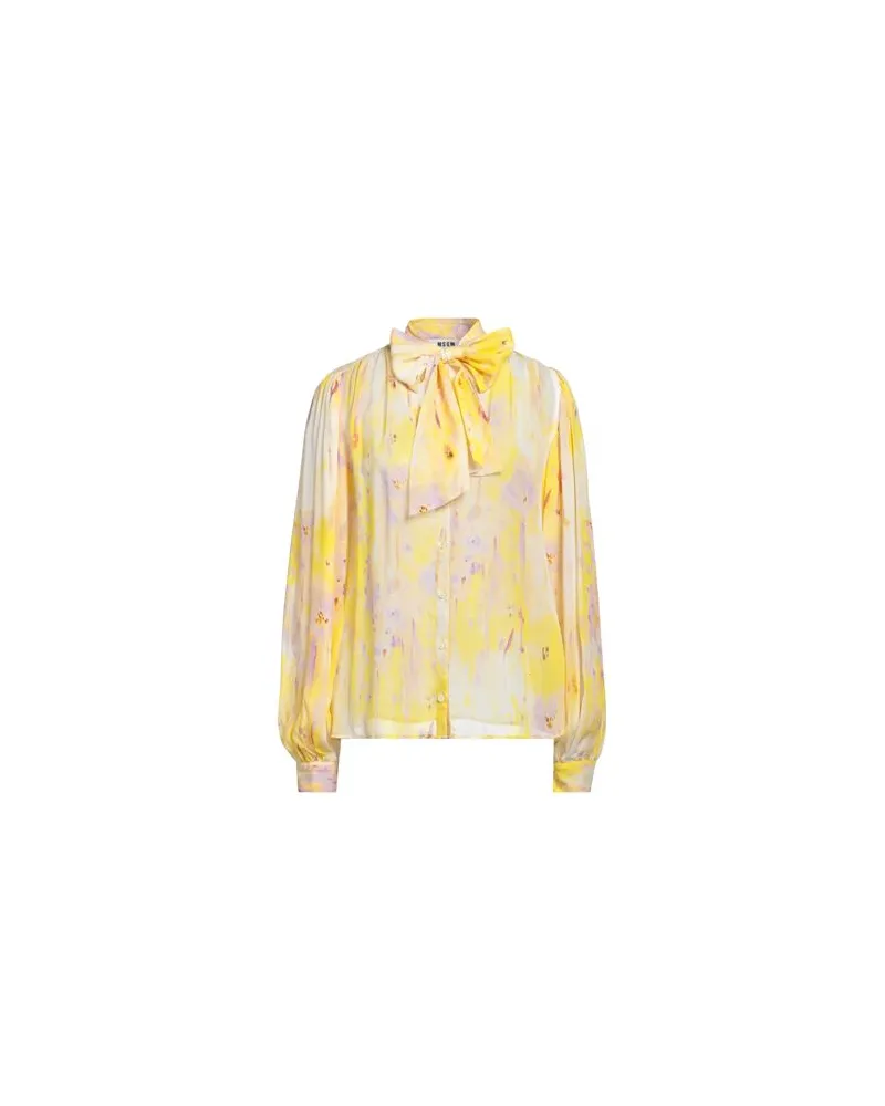MSGM TOPS - Hemdenauf YOOX.COM Gelb