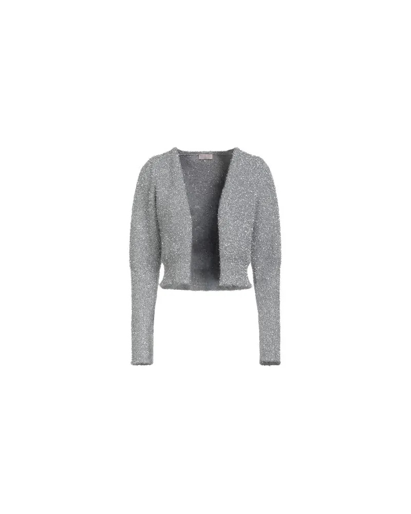 Liu Jo STRICKWAREN - Strickjackenauf YOOX.COM Silber